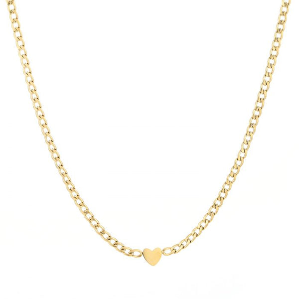Michelle Bijoux Necklace Heart Large Link