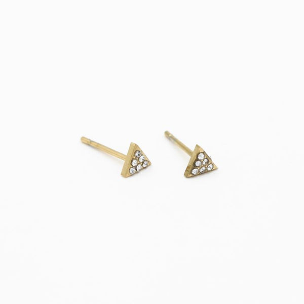 Michelle Bijoux Earring Triangle Crystal