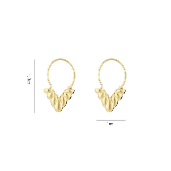 Michelle Bijoux Earrings 'V' Pattern