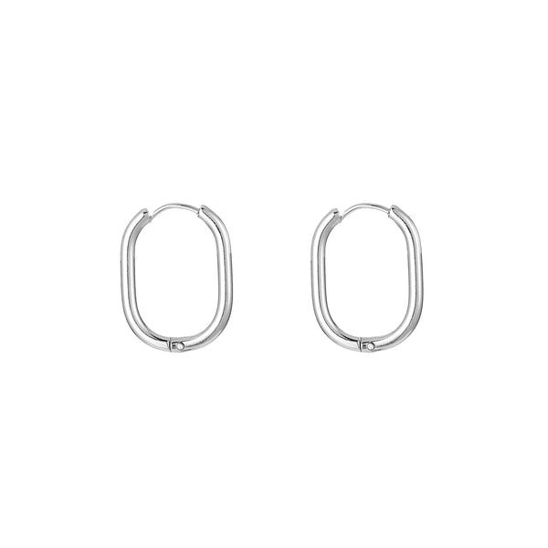 Michelle Bijoux Earring Hoop Oval