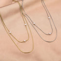 Michelle Bijoux Necklace Pearls 2 Necklaces