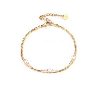 Michelle Bijoux Bracelet Pearls 2 Necklaces