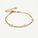 Michelle Bijoux Armband Perlen 2 Halsketten