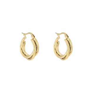 Koop gold Michelle Bijoux Triple Hoop Earring