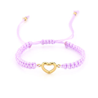 Kaufen lila Michelle Bijoux Armband Gold Herz in verschiedenen Farben