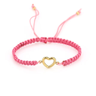 Kopen roze Michelle Bijoux Armband Goud Hart diverse kleuren