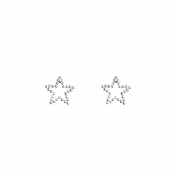 Michelle Bijoux Ear Studs Star Ribbed