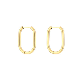 Kaufen gold Quadratischer Creolen-Ohrring von Michelle Bijoux