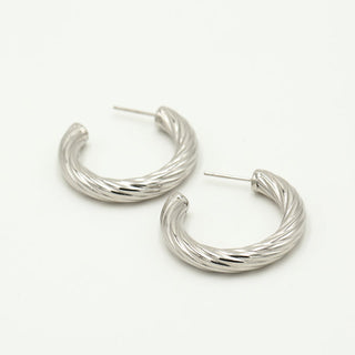 Koop silver Michelle Bijoux Earring Twisted