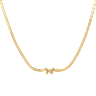 Michelle Bijoux Necklace Butterfly Snake Link