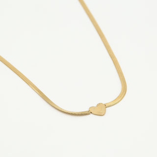 Koop gold Michelle Bijoux Necklace Heart Snake Link