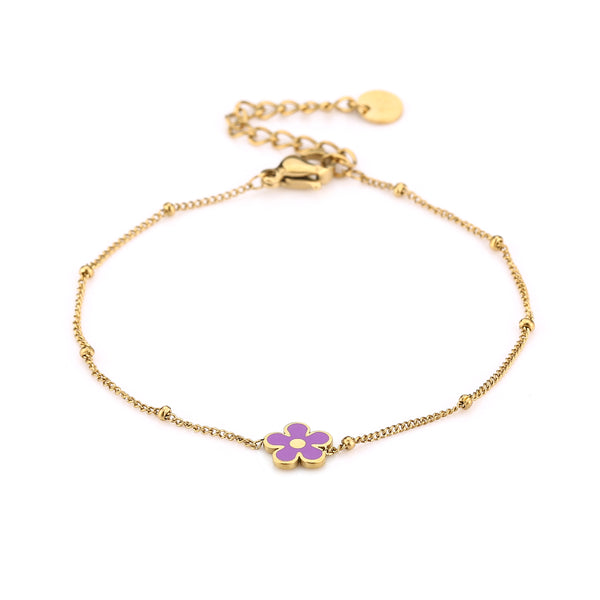 Michelle Bijoux bracelet flower gold