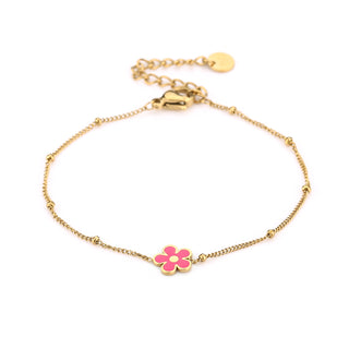 Michelle Bijoux armband bloem goud