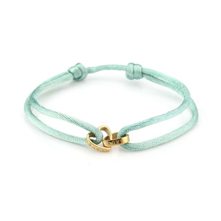 Koop mint Michelle Bijoux bracelet two hearts gold rope (one size)