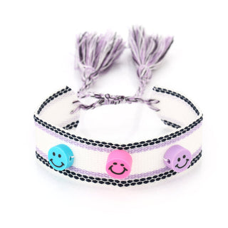 Kaufen lila Michelle Bijoux Armband 3 smileys