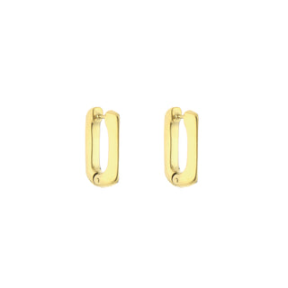 Koop gold Michelle Bijoux Earring rectangle flat