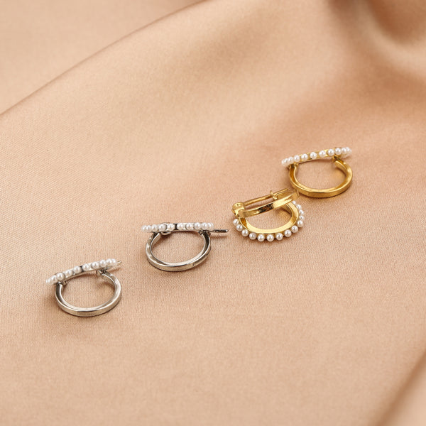 Michelle Bijoux Earring double pearls