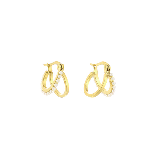 Michelle Bijoux Earring double pearls