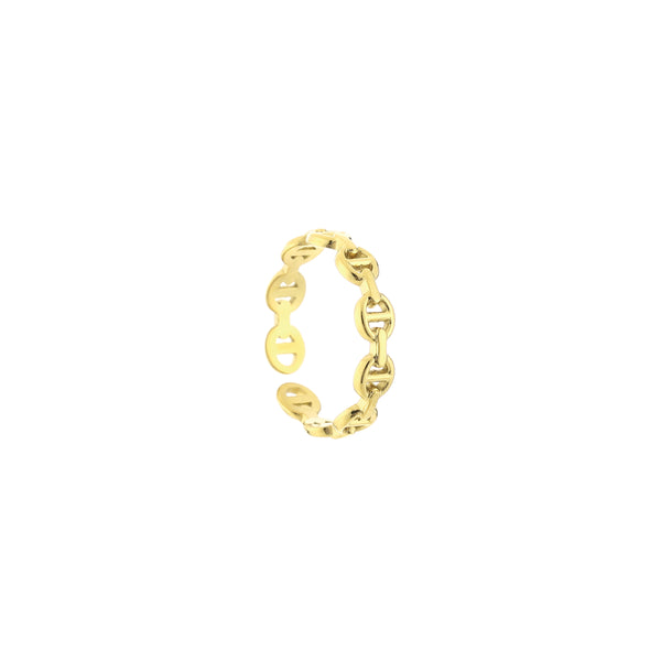 Michelle Bijoux Ring anker chain