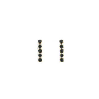 Koop black Michelle Bijoux Ear Stud Necklace Rhinestone Multi Gold