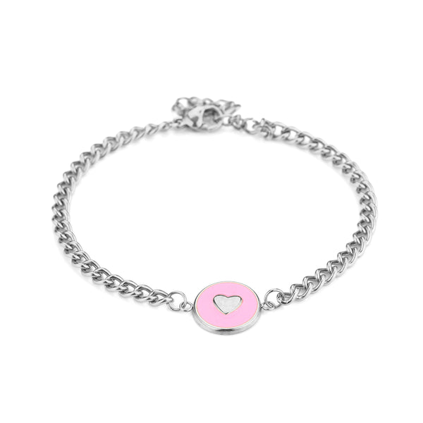 Michelle Bijoux bracelet heart link