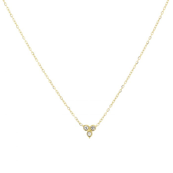 Michelle Bijoux necklace 3 dots crystal