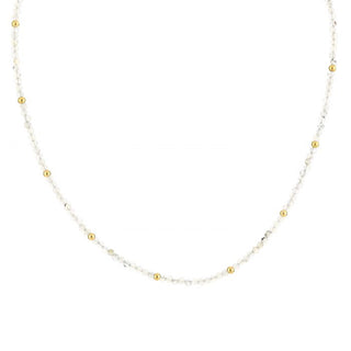 Kaufen grau Michelle Bijoux Halskette Naturstein