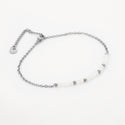 Michelle Bijoux Anklet White Beads