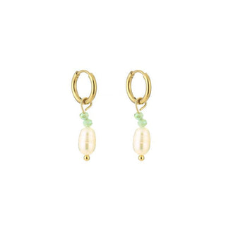 Koop green Michelle Bijoux Earring Freshwater Pearl And Beads