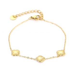 Michelle Bijoux Bracelet (Jewelry) Bracelet 3 Clovers Gold