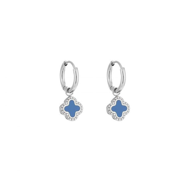 Michelle Bijoux Earrings Clover Silver