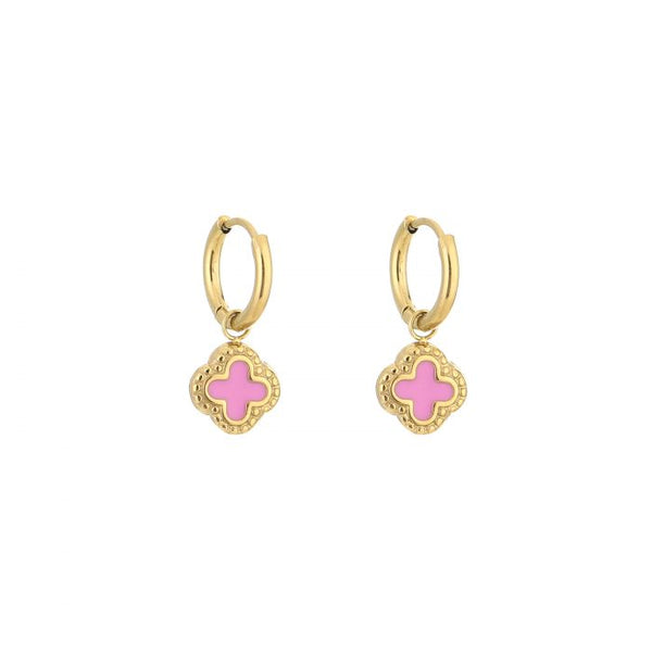 Michelle Bijoux Earrings Clover Gold