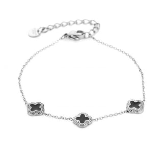 Michelle Bijoux Bracelet (Jewelry) Bracelet 3 Clovers Silver