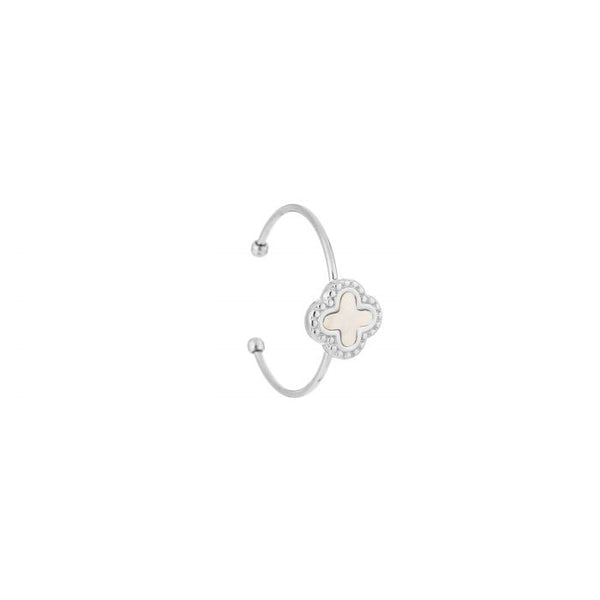 Michelle Bijoux Ring (Jewelry) Ring Clover White Shell (One Size)