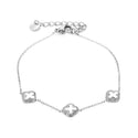 Michelle Bijoux Bracelet (Jewelry) 3 Clovers White Shell