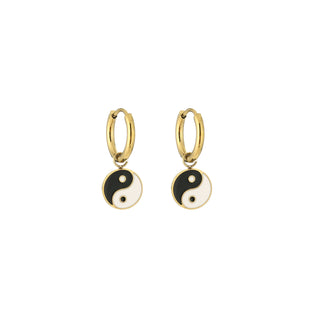 Koop gold Michelle Bijoux Earrings Yin-Yang