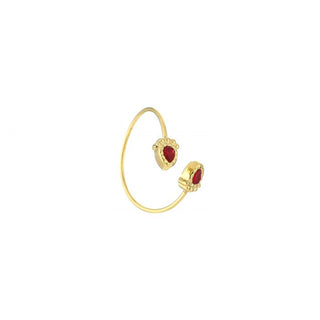 Kopen rood Michelle Bijoux Ring (Sieraad) 2 Voetjes One Size