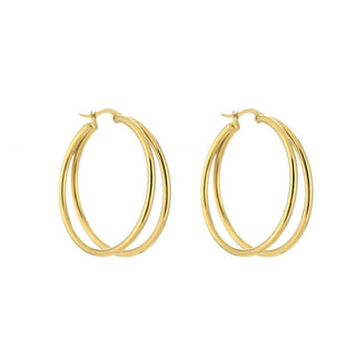 Koop gold Michelle Bijoux Double Hoop Earrings