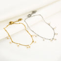 Michelle Bijoux Knöchelschmuck-Halskette mit Kugeln und Perlen
