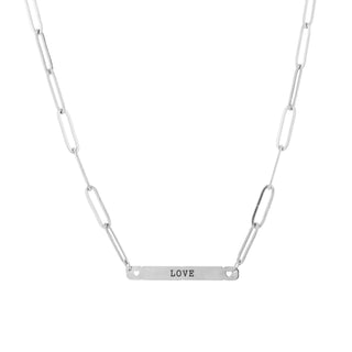 Kaufen silber Michelle Bijoux Halskette verbindet Liebe