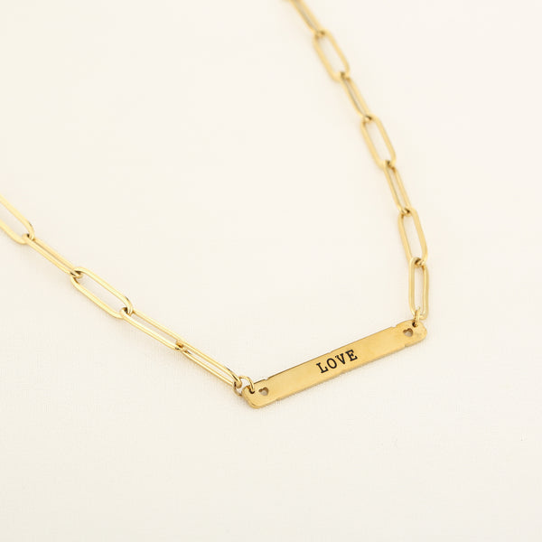Michelle Bijoux Necklace Links Love
