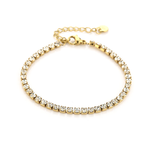 Michelle Bijoux Bracelet (jewelry) White Stones 3mm