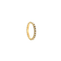 Michelle Bijoux Ring (Jewelry) Circles White Stones (Size 16-17)