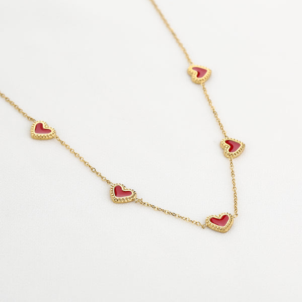 Michelle Bijoux Necklace Hearts