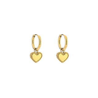 Koop gold Bijoutheek Earrings Heart
