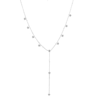Kaufen silber Michelle Bijoux Halskette Y-förmige Sterne