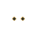 Michelle Bijoux Oorknoppen Klaver goud (5mm)