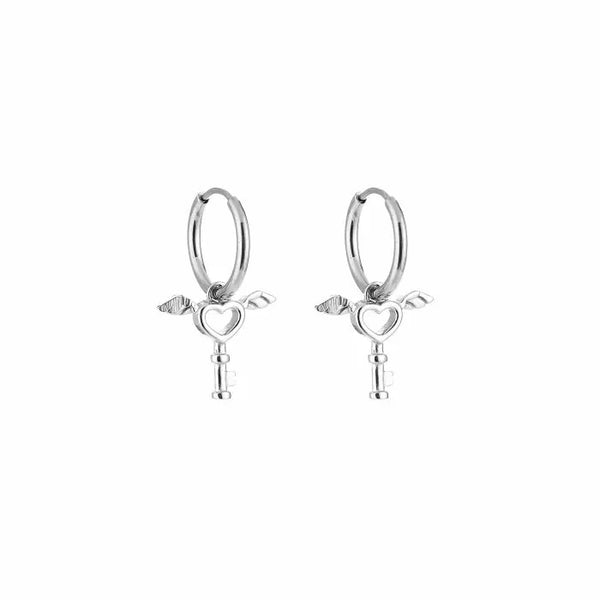 Michelle Bijoux Earrings Heart Wings