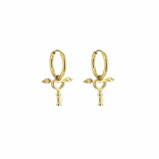 Koop gold Michelle Bijoux Earrings Heart Wings