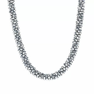 Koop silver Bijoutheek Necklace small beads Blue